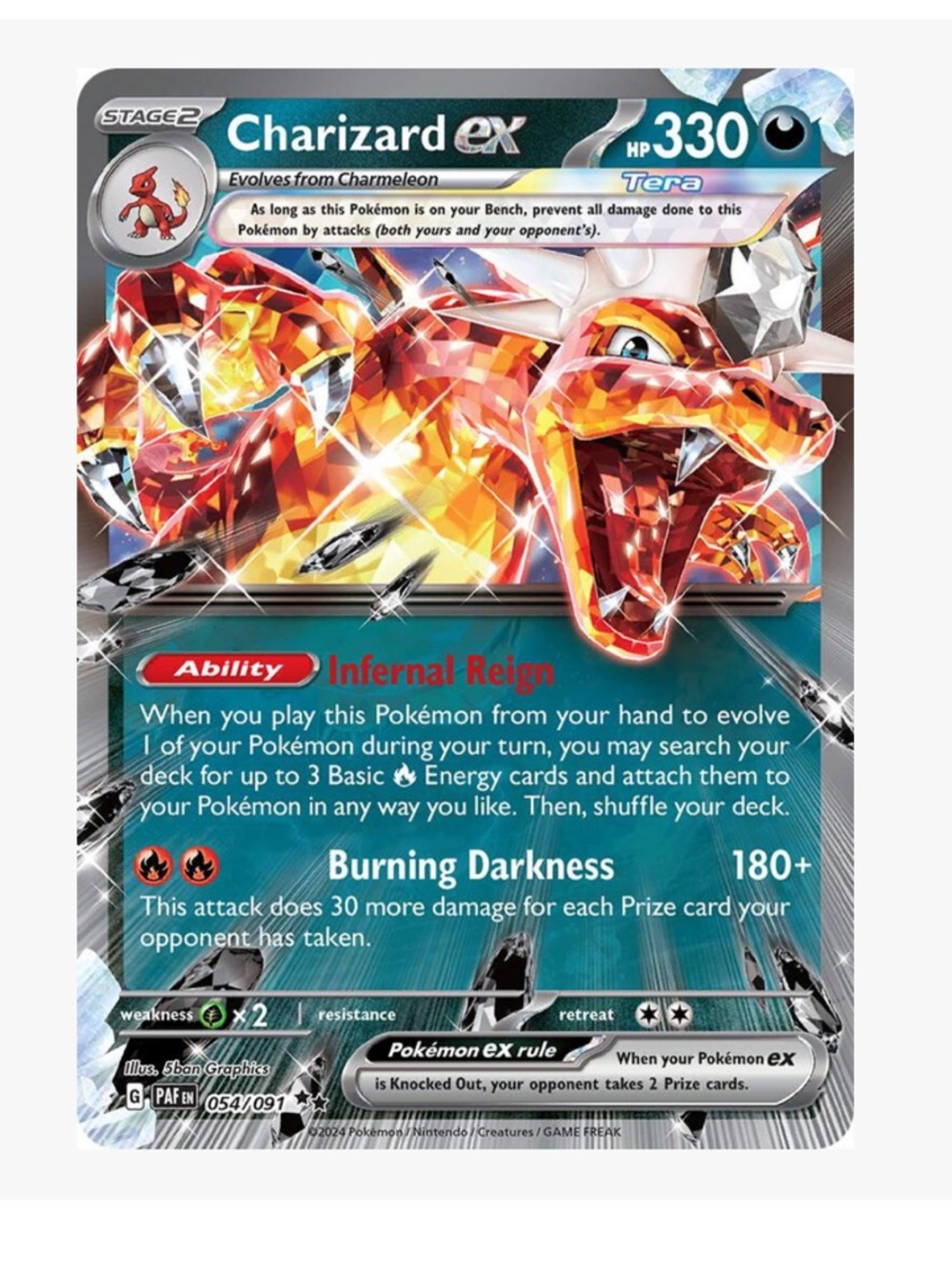 Charizard ex Pokémon Card - Paldean Fates